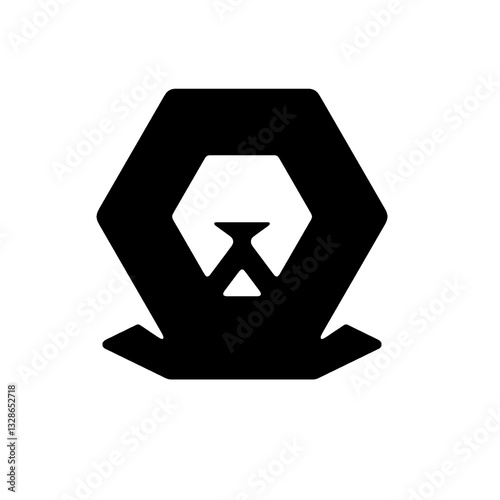 A clean and creative black and white vector design featuring abstract, floral, geometric, or symbolic elements. Perfect for logos, branding, tattoos, signage, and decorative digital use.