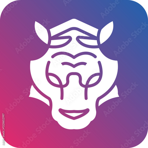 Tiger Vector Icon Style