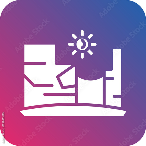 Canyon Vector Icon Style