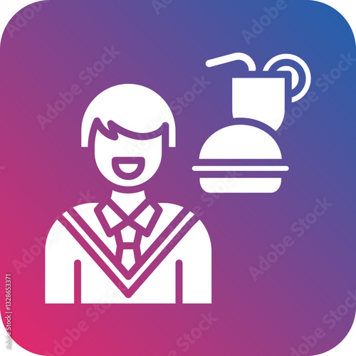 Food Addiction Vector Icon Style