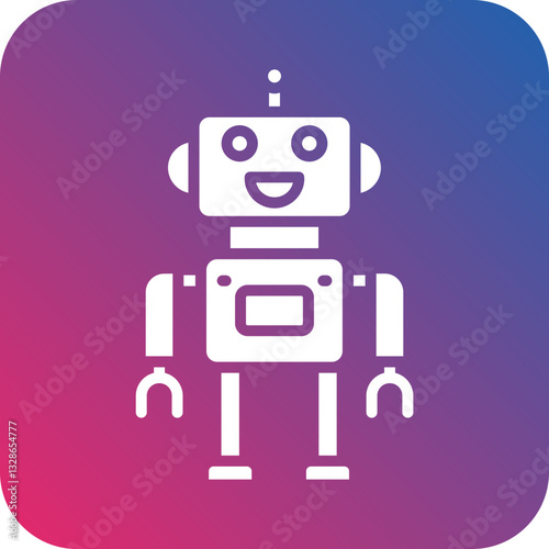 Robot Vector Icon Style