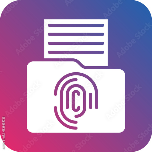 Biometric Data Vector Icon Style
