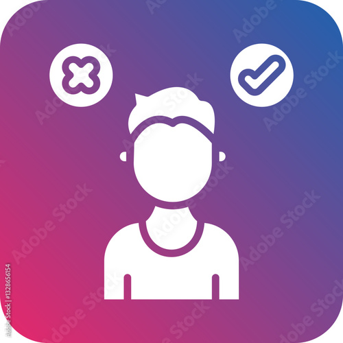 Decision Making Vector Icon Style