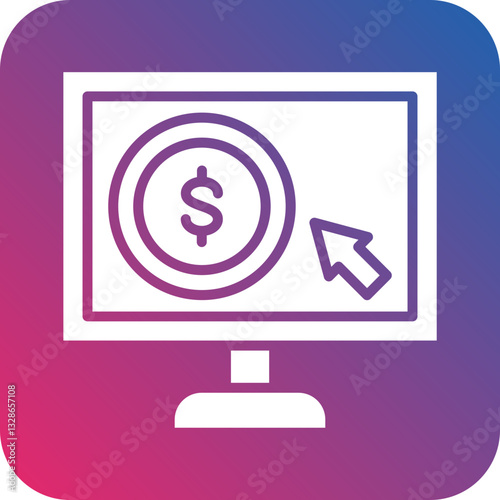 Cost Per Click Vector Icon Style