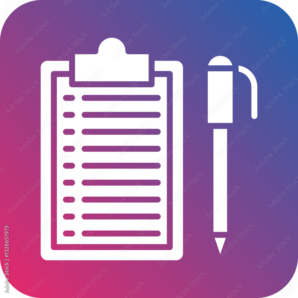 Summary List Vector Icon Style Summary List Vector Icon Style