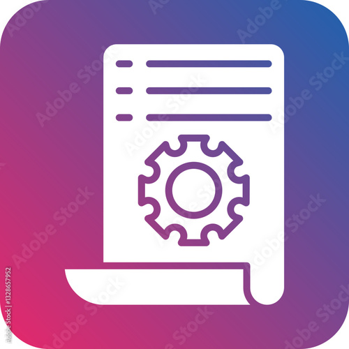 Work Instructions Vector Icon Style