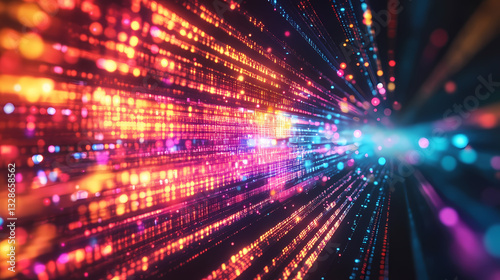 Wallpaper Mural Light and shadow shuttle in the data torrent Torontodigital.ca