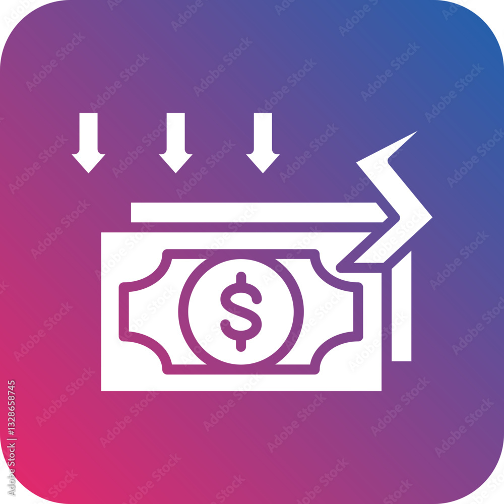 Bankruptcy Vector Icon Style Bankruptcy Vector Icon Style
