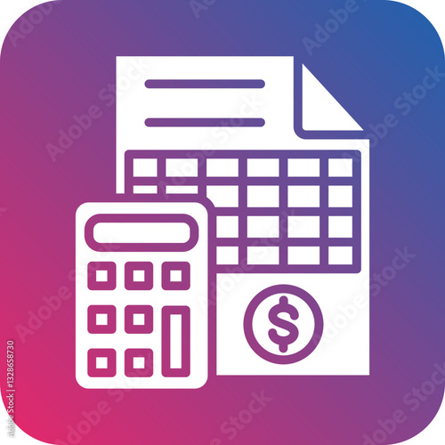 Bookkeeping Vector Icon Style