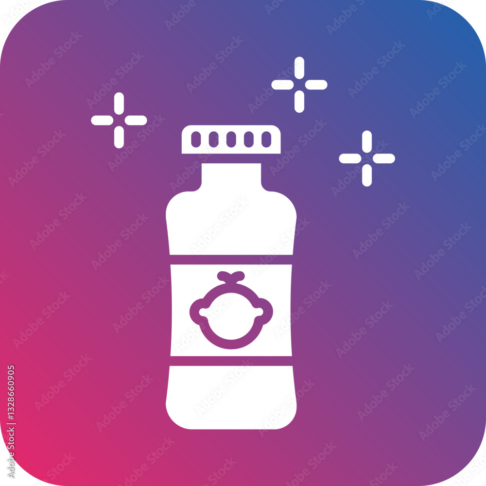 Obraz premium Baby powder Vector Icon Style