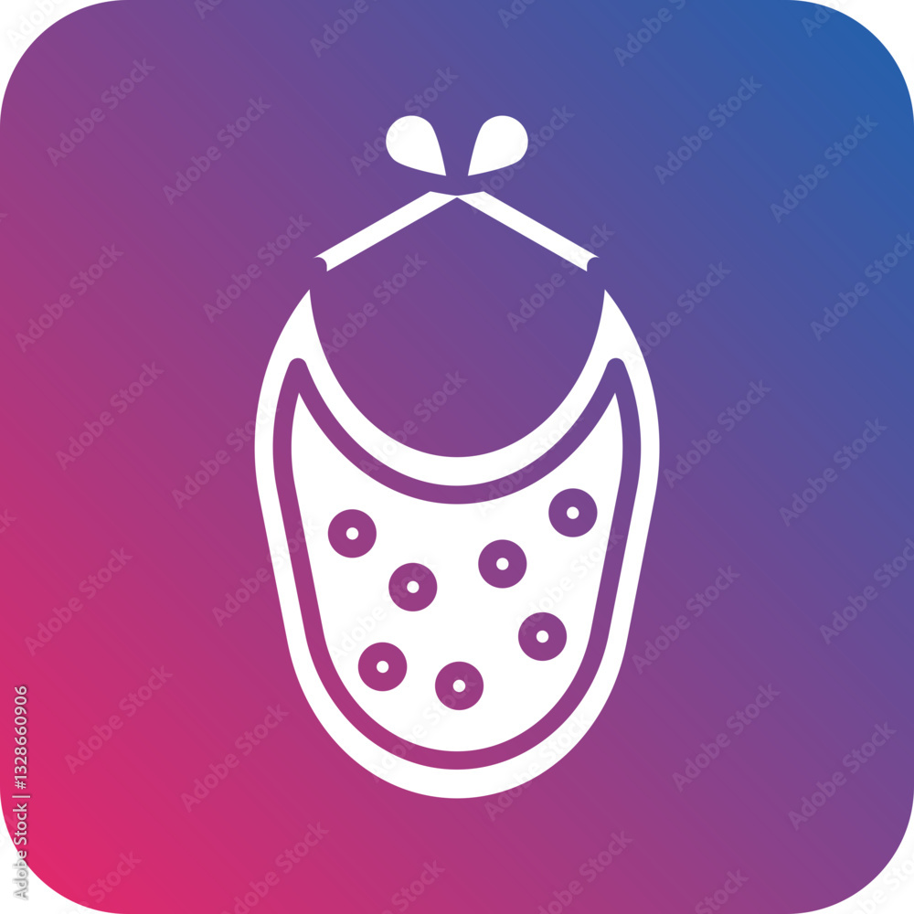 Baby Bib Vector Icon Style Baby Bib Vector Icon Style
