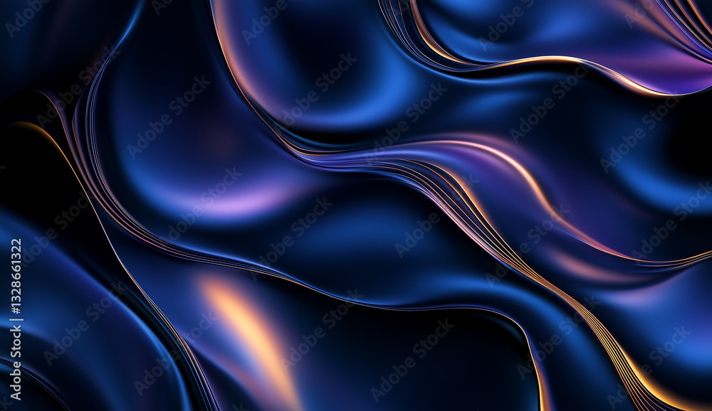 Abstract Blue and Purple Liquid Waves Background Abstract Blue and Purple Liquid Waves Background
