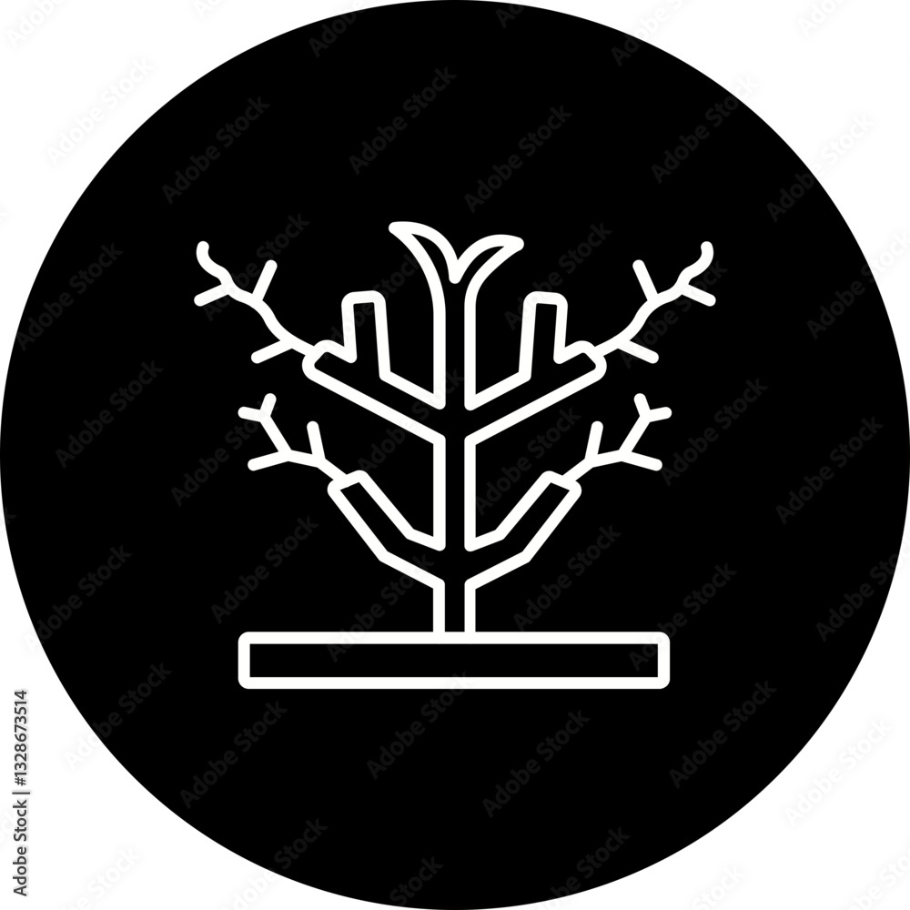 Obraz premium Dry Tree Icon