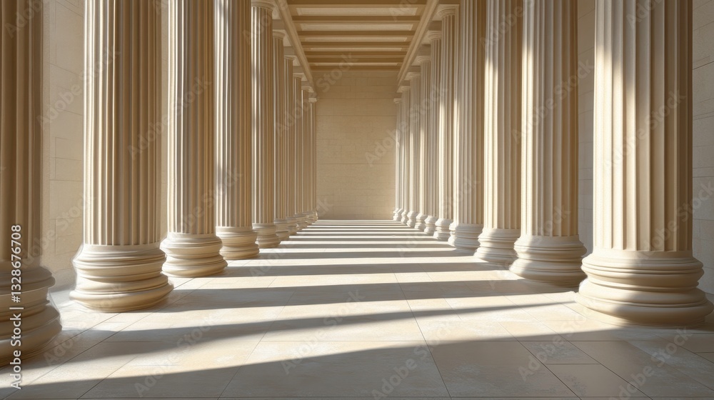 Architectural photography of majestic ancient columns a timeless and serene experience Architectural photography of majestic ancient columns a timeless and serene experience