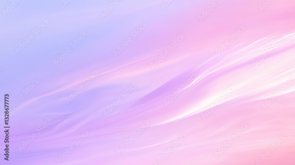 Fototapeta premium A soft pink and lavender gradient background. Featuring light pinks, pale lavenders, and soft blues with smooth transitions. Emphasizing serenity and elegance. Ideal for beauty and wellness visuals
