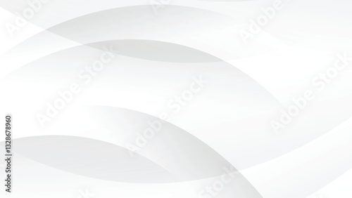 abstract white modern background with graphic curve decoration