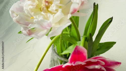 Wallpaper Mural bouquet of peony tulips Torontodigital.ca