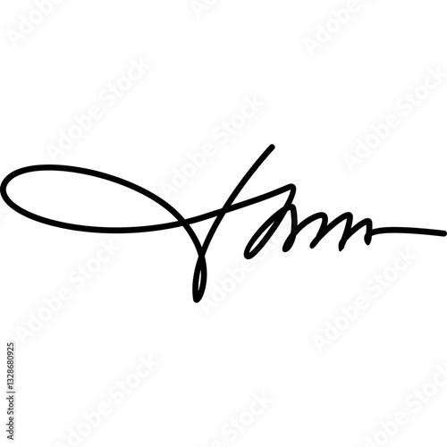 Hand Written Manual Signature for Document
