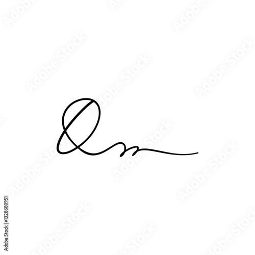 Hand Written Manual Signature for Document