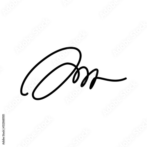 Hand Written Manual Signature for Document