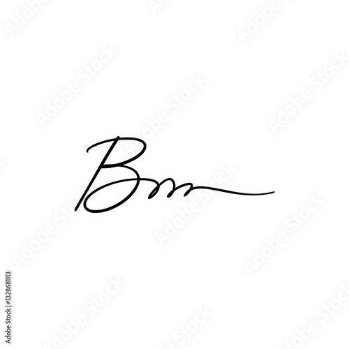 Hand Written Manual Signature for Document