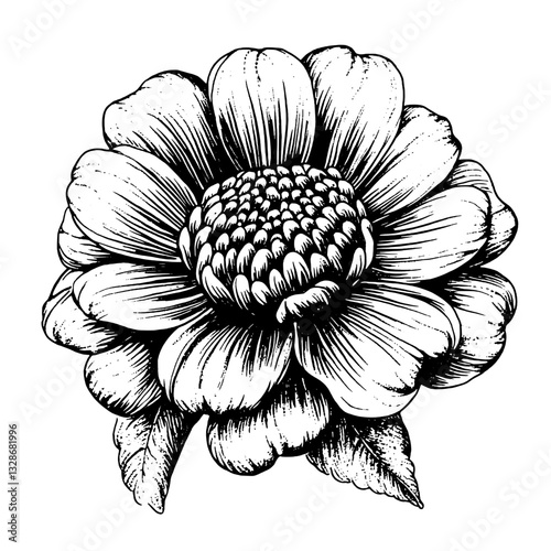 Intricate floral engraving perfect for tattoo designs and artistic packaging inspiration