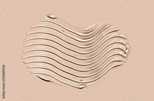 cosmetic texture gel essence smears on a beige background close-up