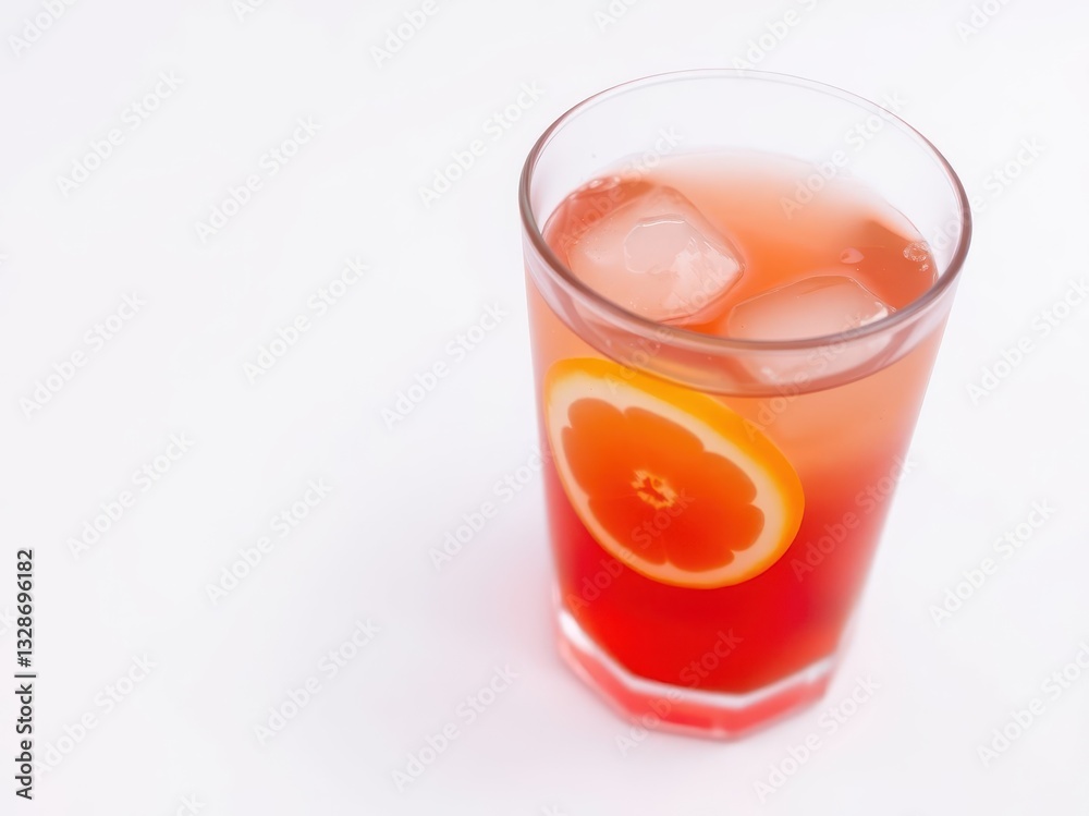 Refreshing Grapefruit Iced Tea Drink in Glass Refreshing Grapefruit Iced Tea Drink in Glass