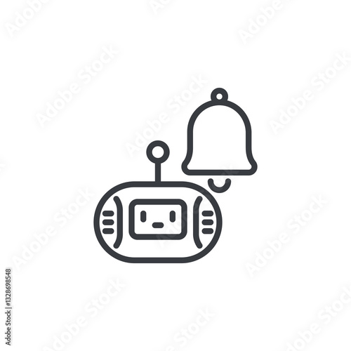 Smart Notification line icon