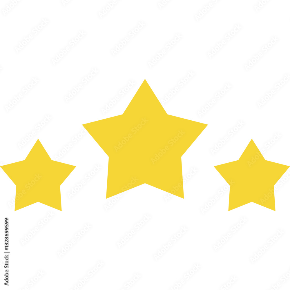 Fototapeta premium Flat Star Vector Icon Illustration