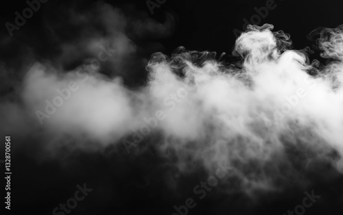smoke on black background