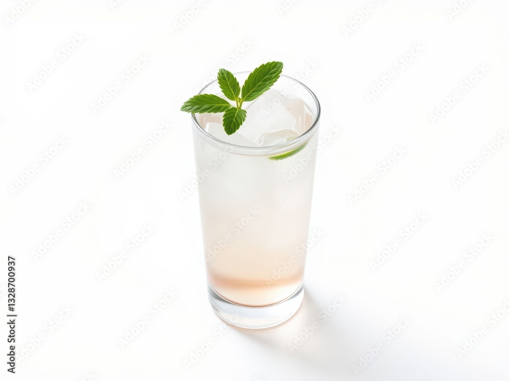 Refreshing Iced Mint Lime Drink Refreshing Iced Mint Lime Drink