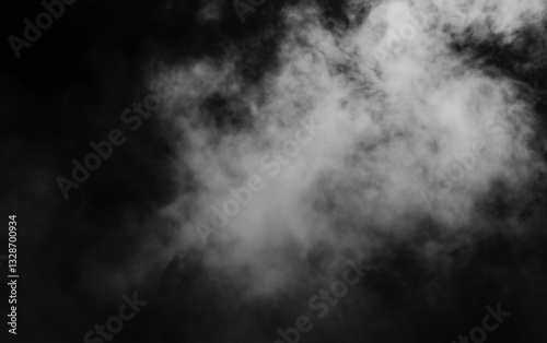 smoke on black background