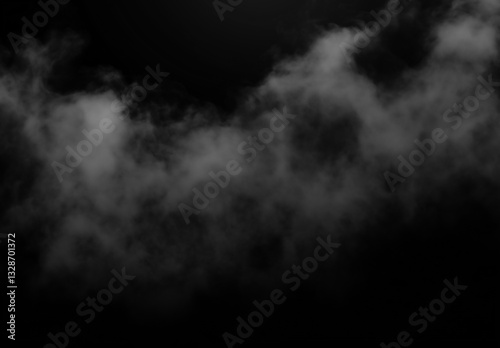 smoke on black background