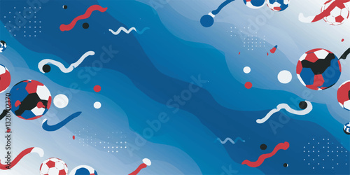Vector Background of UEFA Euro 2024 – Colorful Football Pattern