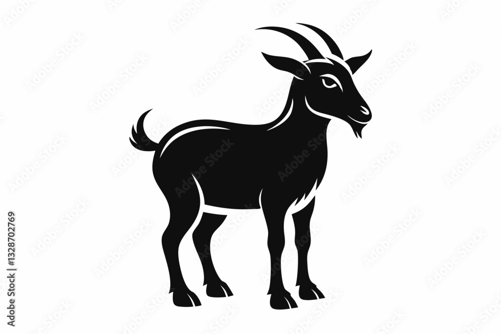 goat line art silhouette vector illustration goat line art silhouette vector illustration