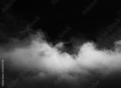smoke on black background