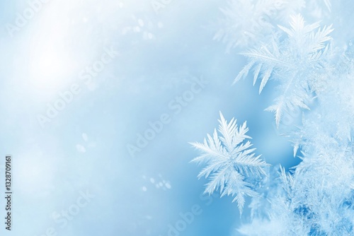 A winter wonderland abstract gradient background. Featuring icy blues and frosted whites. Emphasizing cool elegance and seasonal charm. Ideal for holiday visuals and winter-themed designs
