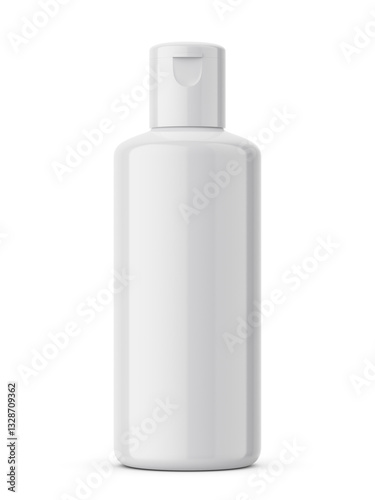 Flip top bottle mockup