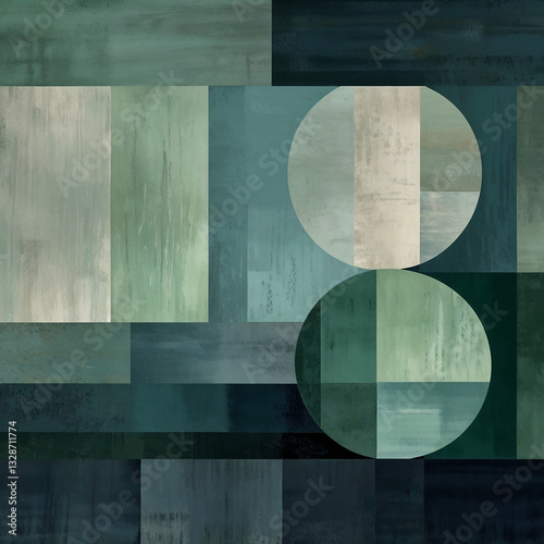 abstract background with wooden frame