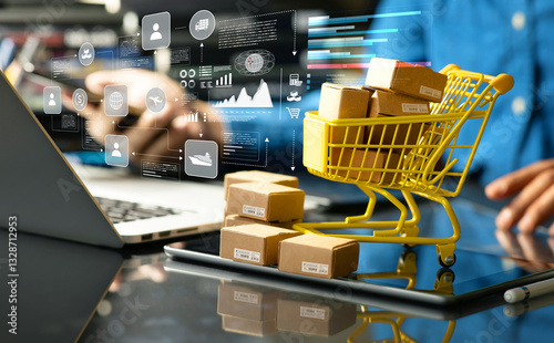 Optimization of procurement or purchasing product order and service solution.Crm Customer Relationship management for business connections.not ai generated