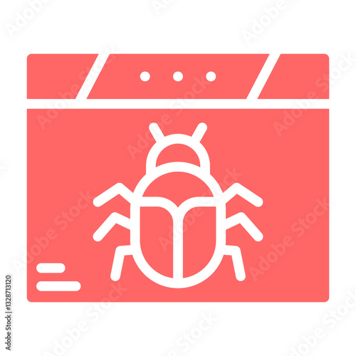 Vector Design Bug Icon Style