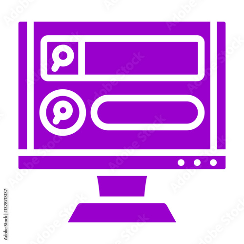 Vector Design Search Bar Icon Style