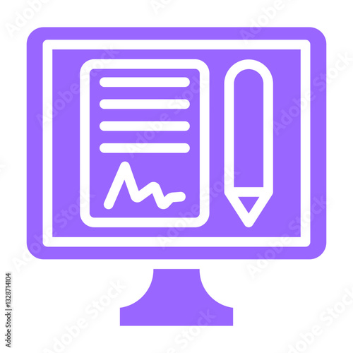 Vector Design Online Agreement Icon Style