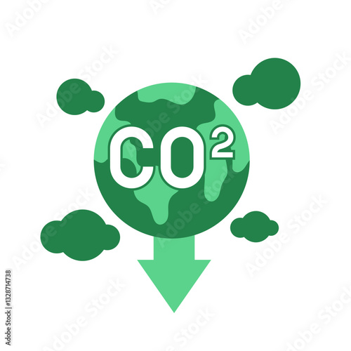 CO2 Emission Reduction Graphic
