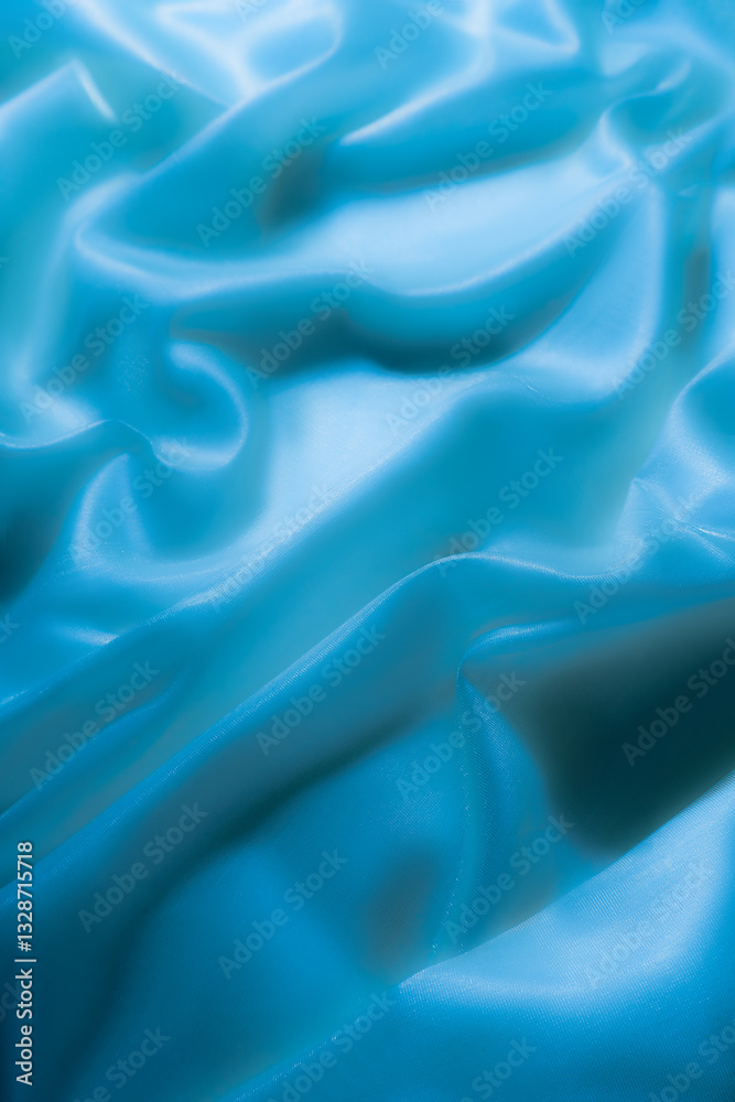 Fototapeta premium Shiny Blue Fabric Texture – Elegant Abstract Background
