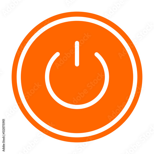 Vector Design Power Button Icon Style