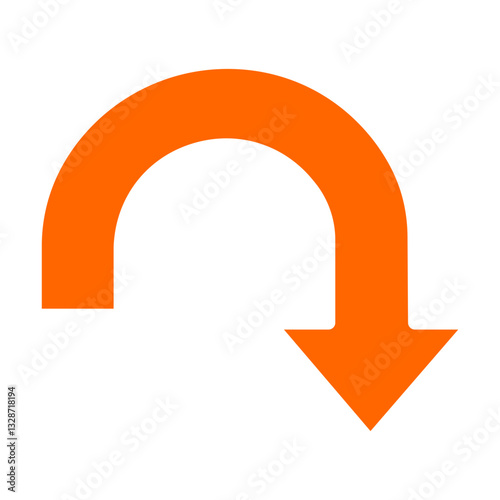 Vector Design Turn Down Icon Style