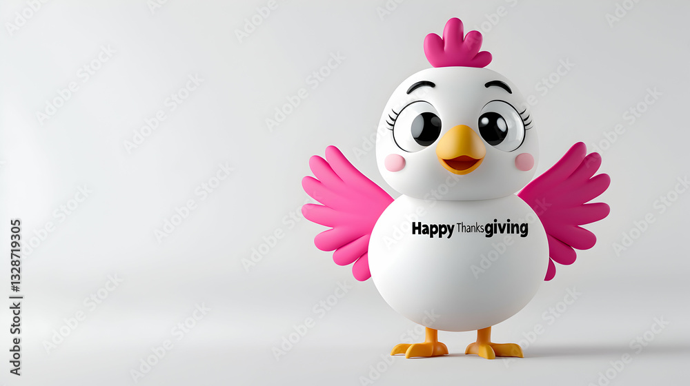 Cute Cartoon Turkey Thanksgiving Illustration Cute Cartoon Turkey Thanksgiving Illustration