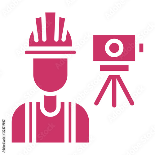 Surveyor Vector Design Icon Style